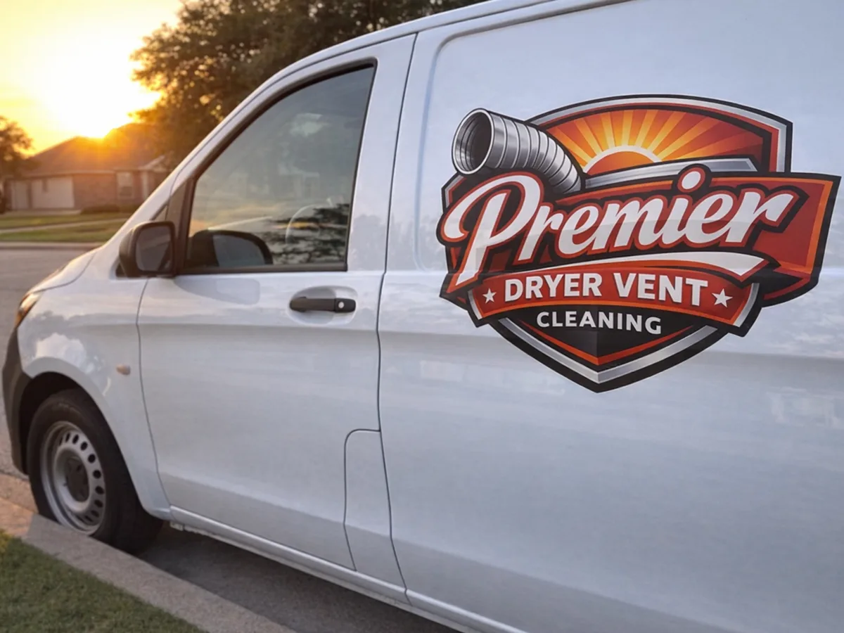 Service van arriving on a Houston, TX street — local same-day coverage